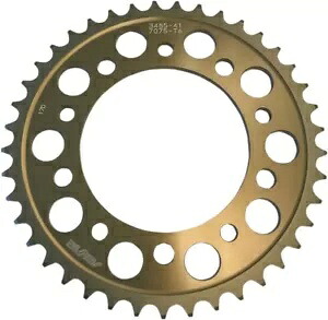 サンスター ゴールド 41歯 アルミリアスプロケット (5-348541) Sunstar Gold 41 Tooth Aluminum Rear Sprocket (5-348541) 【並行輸入品】