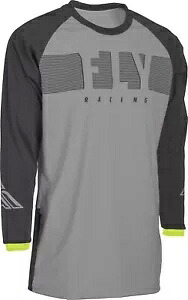 フライ レーシング 防風メンズ MX オフロード ジャージ グレー/Hi-Vis Fly Racing Windproof Mens MX Offroad Jersey Gray/Hi-Vis 【並行輸入品】