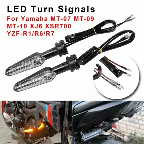 LED ウインカーインジケータヤマハ YZF-R1/R6/R7 XSR700/900 MT07 MT09 MT10SP LED Turn Signals Indicators For Yamaha YZF-R1/R6/R7 XSR700/900 MT07 MT09 MT10SP 【並行輸入品】