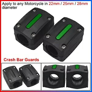 直径22mm / 25mm / 28mmのあらゆるオートバイにユニバーサルクラッシュバーガード2個。 2x Crash Bar Guards Universal For any Motorcycle in 22mm / 25mm / 28mm diameter 【並行輸入品】