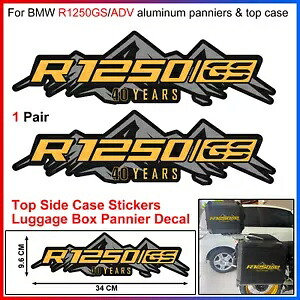 1 ペアのトップサイドケースステッカー荷物ボックスパニアデカール BMW R1250GS/ADV 用 1 Pair of Top Side Case Stickers Luggage Box Pannier Decal For BMW R1250GS/ADV 【並行輸入品】