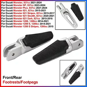 1 セットフロント/リアフットレスト/フットペグ Ducati Monster (SP、Plus、821、1200、1200S) 1 Set Front/Rear Footrests/Footpegs For Ducati Monster (SP,Plus,821,1200,1200S) 【並行輸入品】
