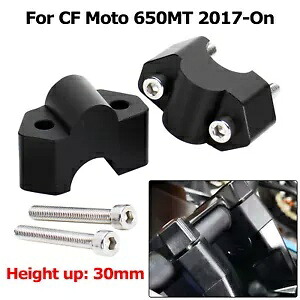 ハンドルバーライザー CF Moto 650MT 2017-23 30mm 高さアップアルミアダプターペア Handlebar Risers For CF Moto 650MT 2017-23 30mm Height Up Aluminum Adaptors Pair 【並行輸入品】