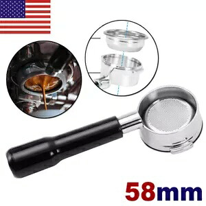 58 ミリメートルポルタフィルター Breville BES920XL BES900 ステンレス鋼コーヒー底なし 58mm Portafilter For Breville BES920XL BES900 Stainless Steel Coffee Bottomless 【並行輸入品】