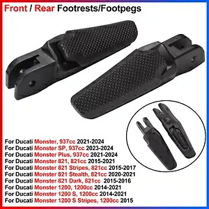 1 セットフロント/リアフットレスト/フットペグ Ducati モンスター -/SP/プラス/821/1200/1200S 1 Set Front/Rear Footrests/Footpegs For Ducati Monster -/SP/Plus/821/1200/1200S 【並行輸入品】