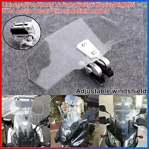 ホンダスズキ用調節可能なフロントガラス延長スポイラーウインドディフレクターにクリップします。 Clip On Adjustable Windshield Extension Spoiler Wind Deflector For Honda Suzuki 【並行輸入品】 37,895円