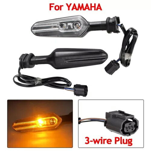 3 線式インジケーターターンシグナルヤマハ MT-03 MT-09/SP YZF-R1 YZF-R6 XSR 900 3-Wire Indicators Turn Signals For Yamaha MT-03 MT-09/SP YZF-R1 YZF-R6 XSR 900 【並行輸入品】