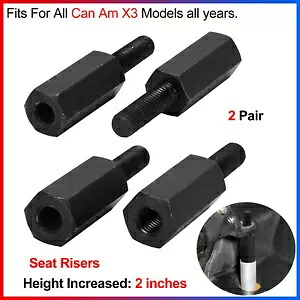 リフトキット 2 インチアップ スチールシートライザー 4 個、すべての Can Am X3 モデル全年式に対応 4 pcs Lift Kit 2 Inches Up Steel Seat Risers For All Can Am X3 Models all years 【並行輸入品】