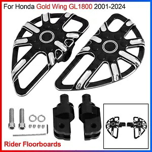 フロントフットボードライダーフロアボードホンダゴールドウィング GL1800 2001-2024 2019 Front Footboards Rider Floorboards For Honda Gold Wing GL1800 2001-2024 2019 【並行輸入品】