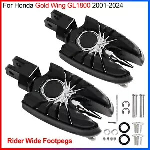 1 ペアのライダーフットレストワイドフットペグホンダゴールドウィング GL1800 2001-2024 One Pair of Rider Footrests Wide Footpegs For Honda Gold Wing GL1800 2001-2024 【並行輸入品】