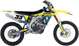 Factory Effex EVO 19 シュラウドグラフィックキット #25-01430 スズキ RM-Z450 2008-2017用 Factory Effex EVO 19 Shroud Graphics Kit #25-01430 for Suzuki RM-Z450 2008-2017 【並行輸入品】