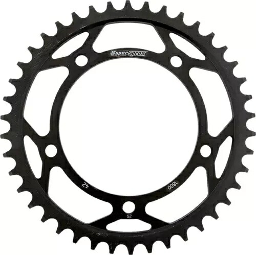 Supersprox レーシング スチール リア スプロケット 530 42T ブラック #RFE-1800-42-BLK Supersprox Racing Steel Rear Sprocket 530 42T Black #RFE-1800-42-BLK 【並行輸入品】