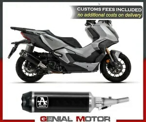 エキゾーストマフラー アロー インディ レース ブラック アルミニウム ホンダ ADV 350 2022 Exhaust Muffler Arrow Indy Race Black Aluminum HONDA ADV 350 2022 【並行輸入品】