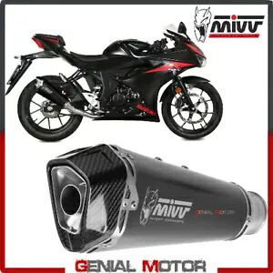 Mivv コンプリートエキゾースト デルタ レース ブラック イノックス ブラック スズキ GSX-R 125 2017 2019用 Mivv Complete Exhaust Delta Race Black Inox black for SUZUKI GSX-R 125 2017 2019 【並行輸入品】
