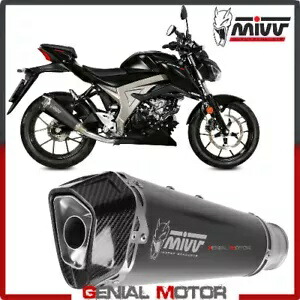 Mivv コンプリートエキゾースト デルタ レース ブラック イノックス ブラック スズキ GSX-S 125 2017 2019用 Mivv Complete Exhaust Delta Race Black Inox black for SUZUKI GSX-S 125 2017 2019 【並行輸入品】