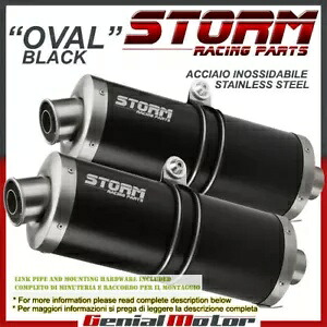 Exhaust Storm by Mivv マフラー オーバル ブラック ドゥカティ ムルティストラーダ 1000 2004 - 2006 Exhaust Storm by Mivv Mufflers Oval Black Ducati Multistrada 1000 2004 - 2006 【並行輸入品】