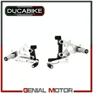 Ergal Ducabike Ducati Panigale 899 2013 - 2015 のプラットフォーム調整可能な BK シルバー Platforms Adjustable Bk-Silver in Ergal Ducabike Ducati Panigale 899 2013 - 2015 【並行輸入品】