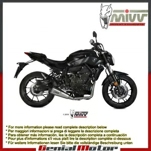 Mivv コンプリートエキゾースト デルタレース ステンレススチール ヤマハ Mt-07 2014 - 2018用 Mivv Complete Exhaust Delta Race Stainless Steel for Yamaha Mt-07 2014 - 2018 【並行輸入品】