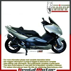 Mivv コンプリートエキゾースト Suono ブラック ステンレススチール ヤマハ T-Max 500 2008 - 2011 Mivv Complete Exhaust Suono Black Stainless Steel Yamaha T-Max 500 2008 - 2011 【並行輸入品】
