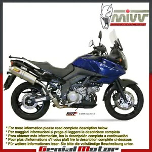 Mivv 承認エキゾーストマフラー オーバル チタン スズキ DL V-Strom 1000 2002 - 2013 Mivv Approved Exhaust Mufflers Oval Titanium Suzuki Dl V-Strom 1000 2002 - 2013 【並行輸入品】