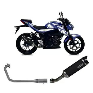フルエキゾースト アローヘッダー Rac Alu ブラック Th F C スズキ GSX S 125 2017 - 2020 Full Exhaust Arrow Headers Rac Alu Black Th F C Suzuki GSX S 125 2017 - 2020 【並行輸入品】