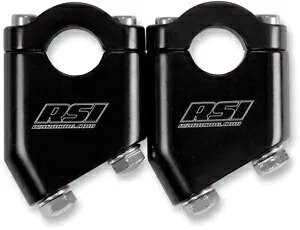 RSI アングルド スノーモービル ハンドルバー ライザー 4 インチ ブラック RSI Angled Snowmobile Handlebar Risers 4\