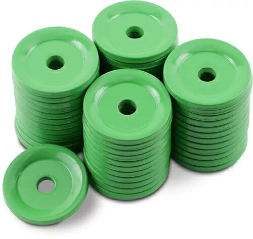 Woody's Grand Digger ラウンド アルミニウム サポート プレート グリーン 5/16 インチ 48 パック Woody's Grand Digger Round Aluminum Support Plate Green 5/16\