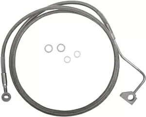 DS 拡張フロントアッパー ブレーキ ライン キット ステンレス ABS のみ +6 インチ オーバーサイズ #1048003 DS Extended Front Upper Brake Line Kit Stainless ABS Only +6\