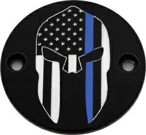 カスタム彫刻 スパルタン ブルー ライン ポイント カバー ブラック #LE02-63BG ハーレー M8 Custom Engraving Spartan Blue Line Points Cover Black #LE02-63BG Harley M8 【並行輸入品】 43,615円