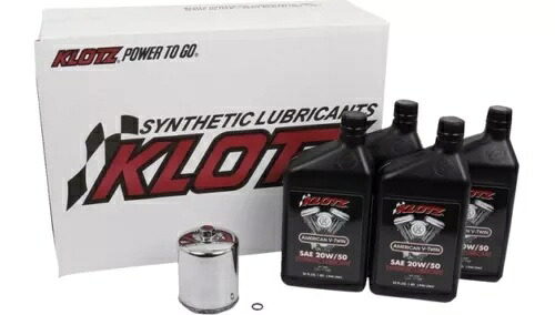 クロッツ ベーシック エンジン オイルおよびフィルター キット 4 クォート #KH-103 ハーレーダビッドソン EVO BT Klotz Basic Engine Oil and Filter Kit 4 Quarts #KH-103 Harley Davidson EVO BT 【並行輸入品】