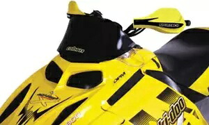 パワーマッド コブラ ウィンドシールド ロー 9.5 インチ ブラック #13021 Ski-Doo Powermadd Cobra Windshield Low 9.5\