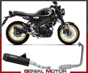 フルエキゾースト アローレベル Rb スチール ブラック ヤマハ XSR 125 2022 - 2023 Full Exhaust Arrow Rebel Rb Steel Black YAMAHA XSR 125 2022 - 2023 【並行輸入品】|カスタムパーツ WORLD倉庫