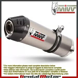 Mivv 排気マフラー オーバル チタン カーボンキャップ付き スズキ Sv 650 2010用 Mivv Exhaust Muffler Oval Titanium With Carbon Cap for Suzuki Sv 650 2010 【並行輸入品】