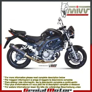 Mivv 排気マフラー オーバル カーボンファイバー カーボンキャップ付き スズキ Sv 650 2014用 Mivv Exhaust Muffler Oval Carbon Fiber with Carbon Cap for Suzuki Sv 650 2014 【並行輸入品】