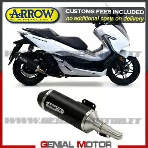 エキゾースト + リンク Kat パイプ Kat Arrow アルミ ブラック ホンダ フォルツァ 300 2020 20 Exhaust + Link Kat Pipe Kat Arrow Alu Black Honda Forza 300 2020 20 【並行輸入品】