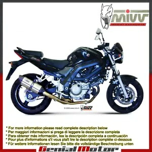 Mivv 排気マフラー Suono ステンレス鋼 スズキ Sv 650 2015用 Mivv Exhaust Muffler Suono Stainless Steel for Suzuki Sv 650 2015 【並行輸入品】｜カスタムパーツ WORLD倉庫