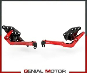 Adjustab リアセット DUCABIKE PRDV12601DA ブラックレッド Ducati DIAVEL 1260/S 2019 2022 Adjustab Rear Sets DUCABIKE PRDV12601DA BLACK-RED Ducati DIAVEL 1260/S 2019 2022 【並行輸入品】