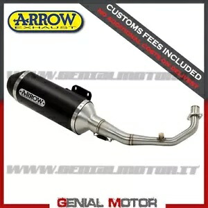 フルエキゾースト Kat Arrow アーバン アルミニウム ブラック ホンダ フォルツァ 125 2015 - 2016 Full Exhaust Kat Arrow Urban Aluminium Black Honda Forza 125 2015 - 2016 【並行輸入品】