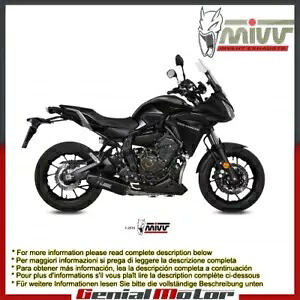 Mivv コンプリートエキゾーストスピードエッジ ブラックスチール ヤマハトレーサー 700 2016 - 2018用 Mivv Complete Exhaust Speed Edge Black Steel for Yamaha Tracer 700 2016 - 2018 【並行輸入品】｜カスタムパーツ WORLD倉庫
