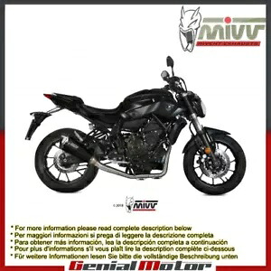 Mivv コンプリートエキゾースト デルタ レース ブラック スチール ハイ ヤマハ Mt-07 2014 - 2018用 Mivv Complete Exhaust Delta Race Black Steel High for Yamaha Mt-07 2014 - 2018 【並行輸入品】|カスタムパーツ WORLD倉庫