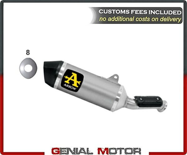 エキゾーストマフラー Arrow Race Tech チタン KTM 890 Duke R 2020 - 2022 Exhaust Muffler Arrow Race Tech Titanium Ktm 890 Duke R 2020 - 2022 【並行輸入品】