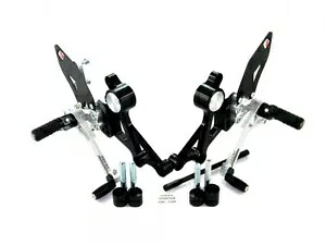 調節可能なリアセット ブラックシルバー Ducabike Ducati Monster 796 2010 - 2014 Adjustable Rearset Black-silver Ducabike For Ducati Monster 796 2010 - 2014 【並行輸入品】