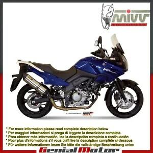 Mivv 排気マフラー Suono ステンレス鋼 スズキ DL V-Strom 650 2004 - 2006用 Mivv Exhaust Muffler Suono Stainless Steel for Suzuki Dl V-Strom 650 2004 - 2006 【並行輸入品】