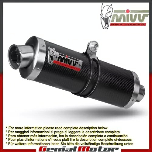 Mivv 排気マフラー オーバル カーボンファイバー ヤマハ TDM 900 2002 - 2014用 Mivv Exhaust Mufflers Oval Carbon Fiber for Yamaha Tdm 900 2002 - 2014 【並行輸入品】