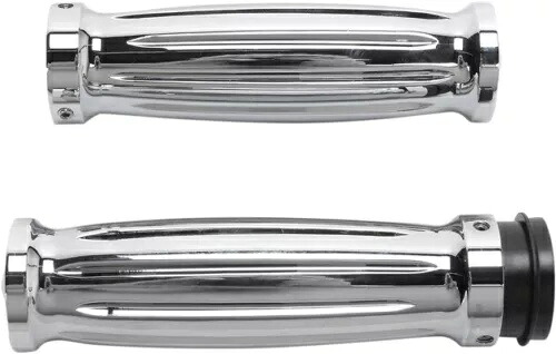 Accutronix ダイヤモンド グリップ クローム スロットル バイ ワイヤー #GR101-IC ハーレーダビッドソン Accutronix Diamond Grips Chrome Throttle By Wire #GR101-IC Harley Davidson 【並行輸入品】