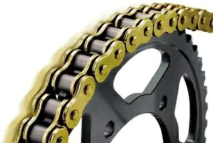 BikeMaster 530 BMZR Z リング チェーン 120 リンク ゴールド BikeMaster 530 BMZR Z-Ring Chain 120 Links Gold 【並行輸入品】
