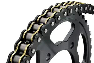 BikeMaster 525 BMZR Z リング チェーン 120 リンク ブラック/ゴールド BikeMaster 525 BMZR Z-Ring Chain 120 Links Black/Gold 【並行輸入品】