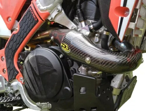 P3 カーボンファイバーヘッダーヒートシールド FMF パイプ用ホンダ CRF450X/CRF450L に適合 P3 Carbon Fiber Header Heat Shield for FMF Pipes fits Honda CRF450X/CRF450L 【並行輸入品】