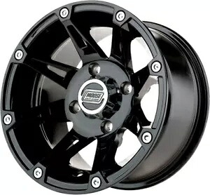 Moose 387X ATV/UTV ホイール 14x7 4/110 4+3 オフセット フロント グロス ブラック Moose 387X ATV/UTV Wheel 14x7 4/110 4+3 Offset Front Gloss Black 【並行輸入品】 50,160円