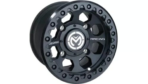 Moose 23X ATV/UTV ホイール 12x7 4/136 4+3 サテンブラック Moose 23X ATV/UTV Wheel 12x7 4/136 4+3 Satin Black 【並行輸入品】